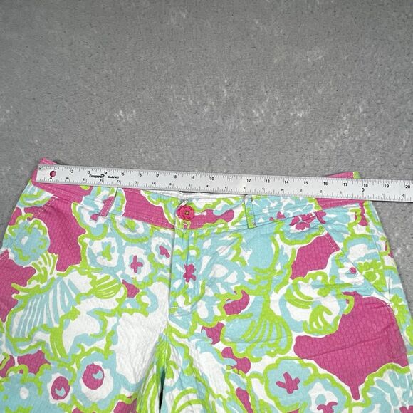 Lilly Pulitzer Shorts Womens Size 14 Multicolor Buttercup Stretch Floral - Picture 6 of 15
